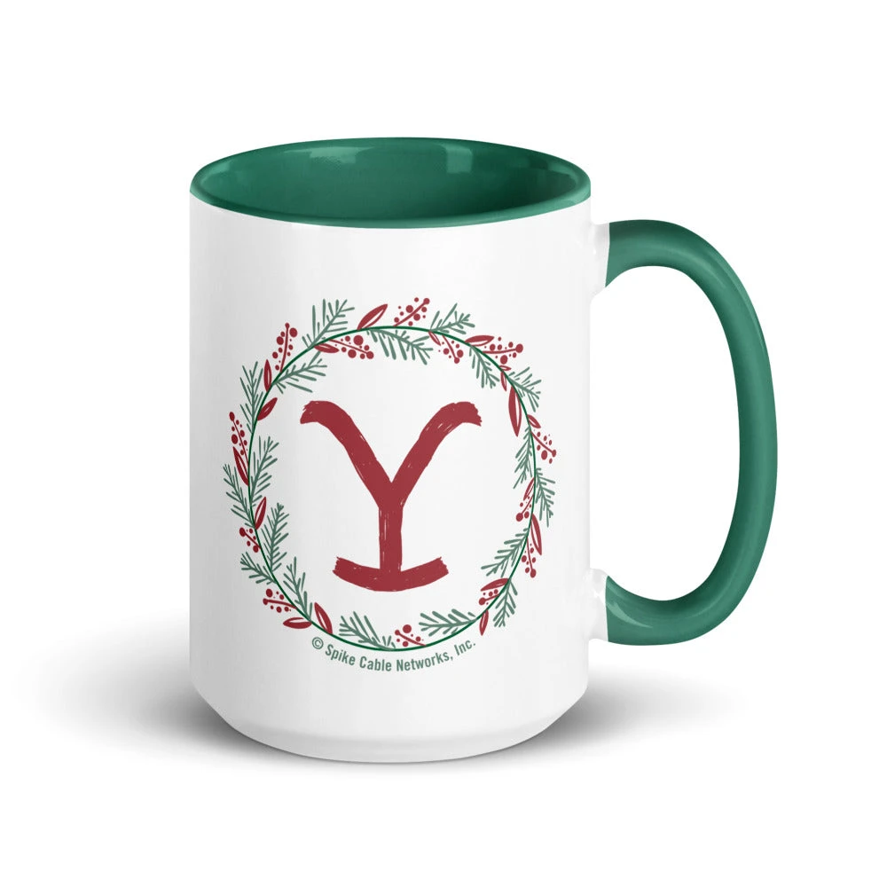 Yellowstone Wreath Two-Tone Mug 7 Yellowstone Wreath Two-Tone Mug - Image 5