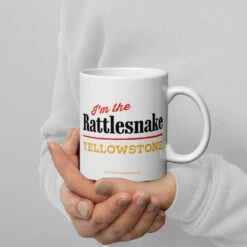 Yellowstone Beth Dutton Rattlesnake Mug 17 Yellowstone Beth Dutton Rattlesnake Mug -Yellowstone Store white glossy mug white 11 oz handle on right 673df28c27903
